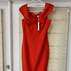 Trina Turk coral cocktail dress NWT